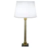 Lampada da tavolo in cristallo e bronzo in stile impero