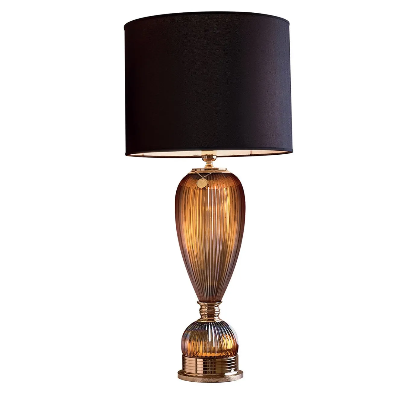 Lampada da tavolo in cristallo Boccadoro Pearl-Gold