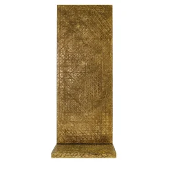 Lampada da tavolo in legno rifinito in cemento Etra Golden