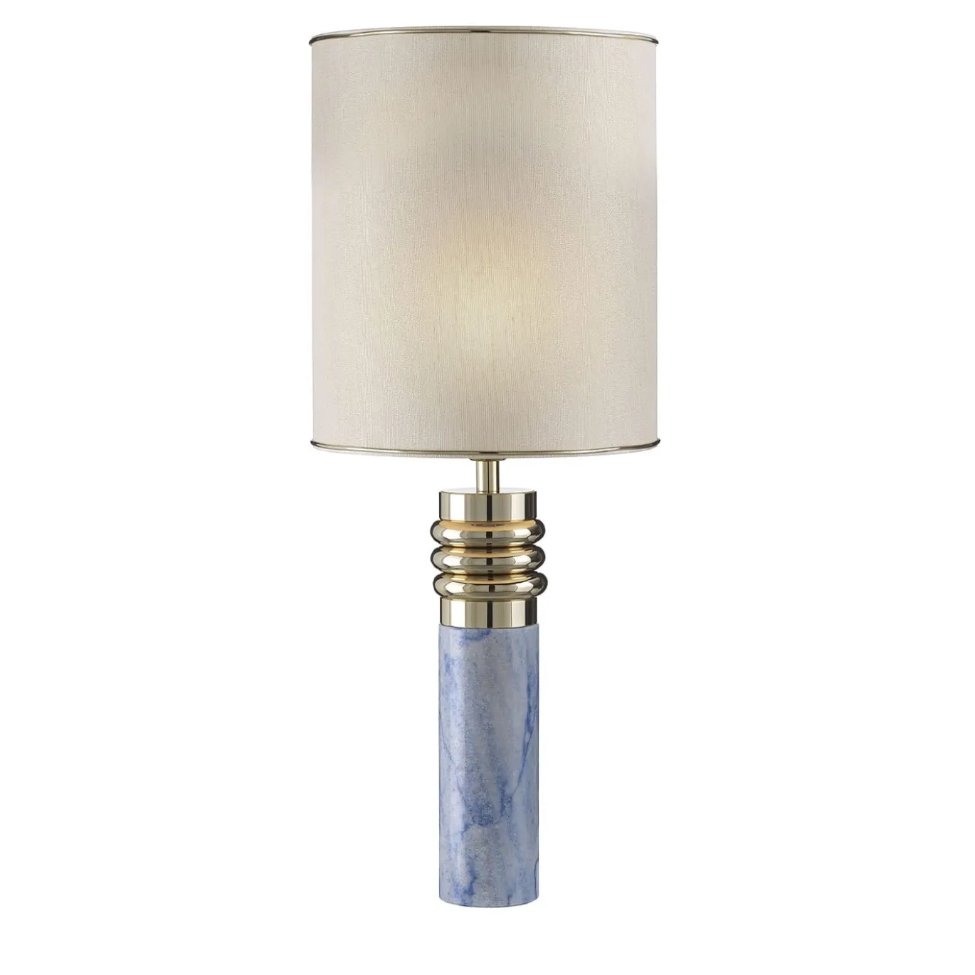 Lampada da tavolo in marmo blu Azul Macauba