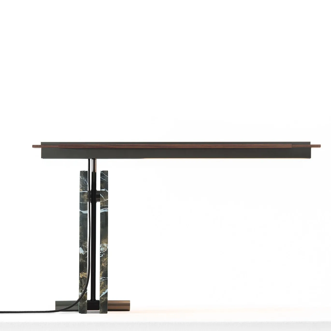 Lampada da tavolo in marmo Quetzal Black&Gold