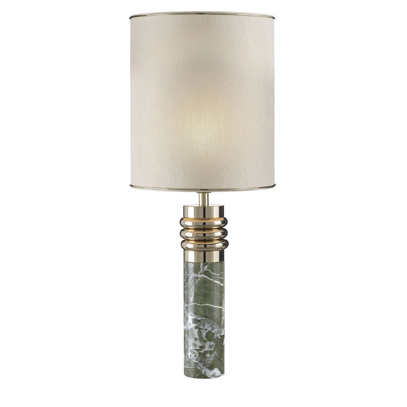 Lampada da tavolo in marmo Verde Alpi