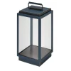 Lampada da tavolo in pelle blu Blakes