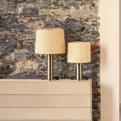 Lampada da tavolo in rattan Rhapsody (grande)