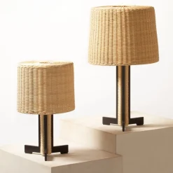 Lampada da tavolo in rattan Rhapsody (grande)