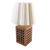 Lampada da tavolo in teak
