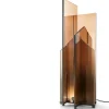 Lampada da tavolo in vetro cognac Highrise