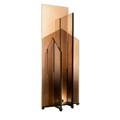 Lampada da tavolo in vetro cognac Highrise