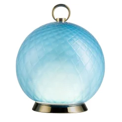 Lampada da tavolo in vetro di Murano Gran Balloton Spherical Light-Blue