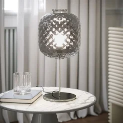 Lampada da tavolo in vetro fumé Lanterna Balloton