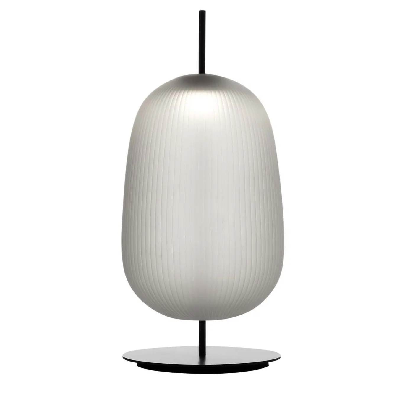 Lampada da tavolo in vetro smerigliato Maat