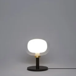 Lampada da tavolo in vetro trasparente Nabila di Corrado Dotti