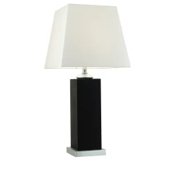 Lampada da tavolo Joan in bianco e nero