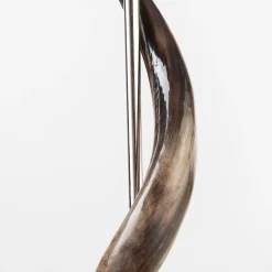 Lampada da Tavolo Kudu in Corno Argento