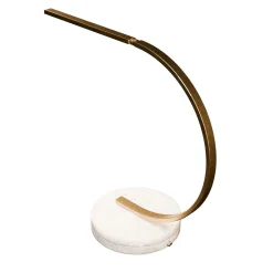 Lampada da tavolo Lama in ottone e marmo TajMahal