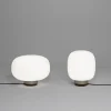 Lampada da tavolo Legier in vetro opale in finitura argento #2