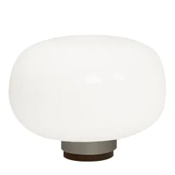 Lampada da tavolo Legier in vetro opale in finitura argento #2