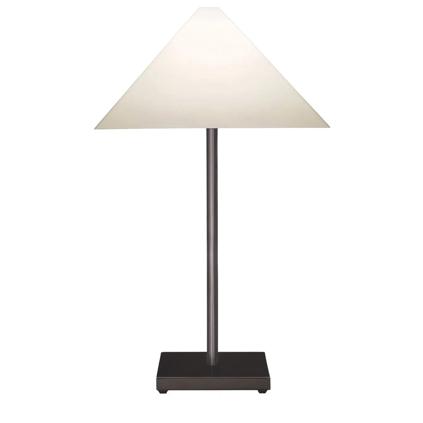 Lampada da Tavolo Logo in Nichel Nero
