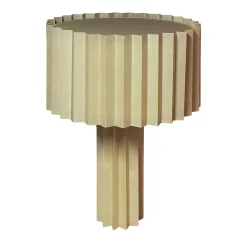 Lampada da tavolo Lotus in carta pergamena avorio