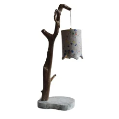 Lampada da tavolo Luma Dipladenia in ceramica e marmo