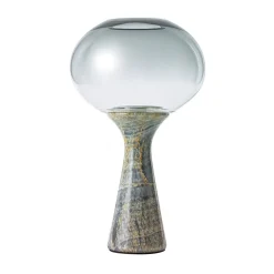 Lampada da tavolo Magika Media in vetro grigio con gradiente e onice Light Sky