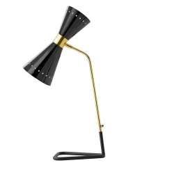 Lampada da tavolo Megafono nera