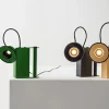 Lampada da tavolo Minibox nera di Gae Aulenti e Piero Castiglioni