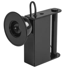 Lampada da tavolo Minibox nera di Gae Aulenti e Piero Castiglioni