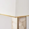Lampada da tavolo Mole in ottone satinato e alabastro