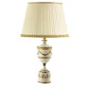 Lampada da tavolo Napoleone oro e bianco
