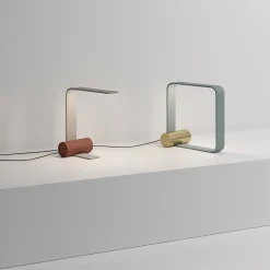 Lampada da tavolo Nastro Beige e Rossa