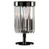1484 - Lampada da tavolo nera piccola a 1 luce