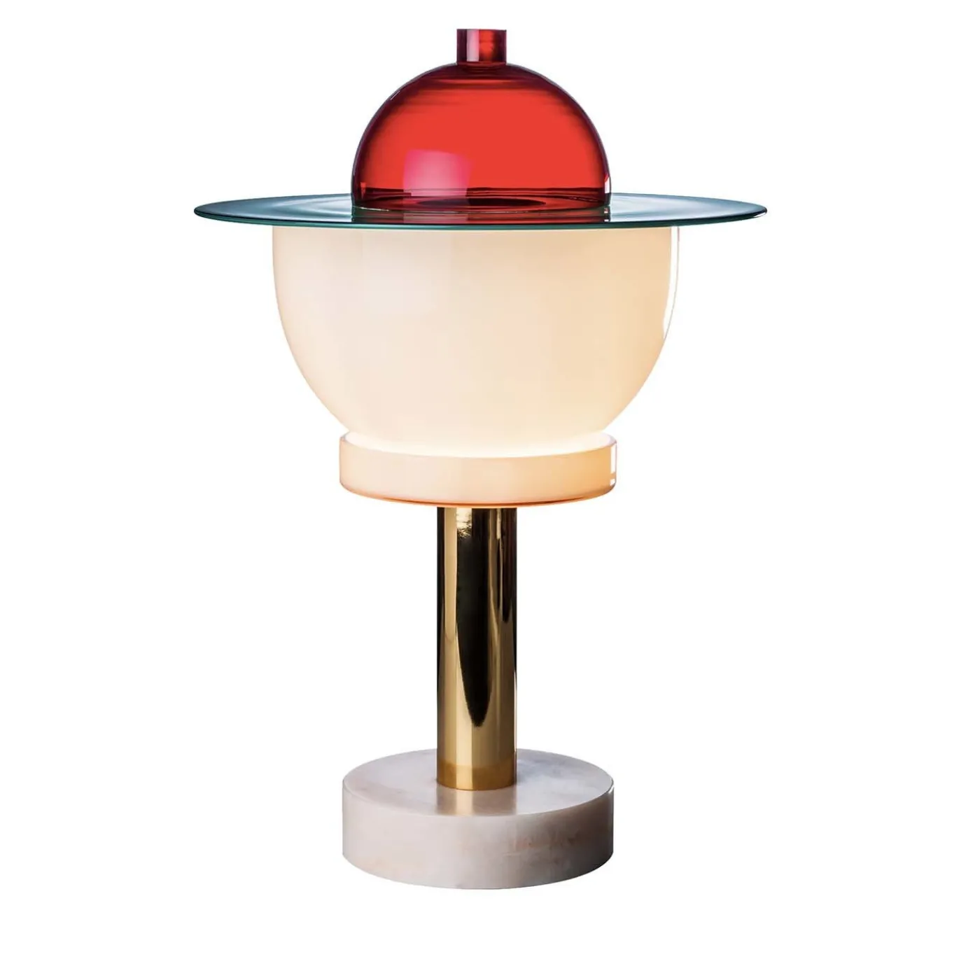 Lampada da tavolo Nopuram di Ettore Sottsass