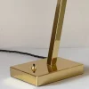 Lampada da tavolo Offset in ottone lucido