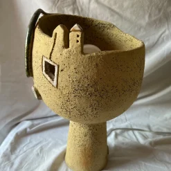 Lampada da Tavolo Origine Umana di Luce in Ceramica della Collezione Emozionale