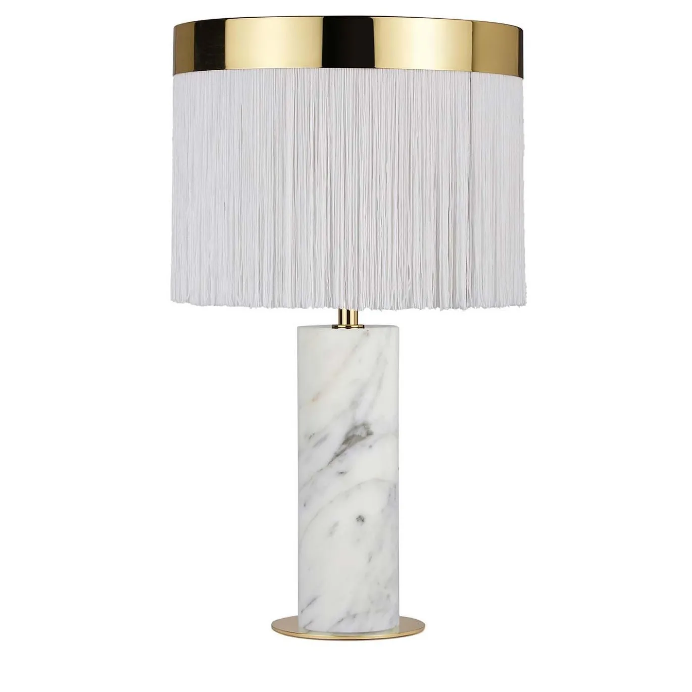 Lampada da tavolo Orsola oro e bianco di Lorenza Bozzoli