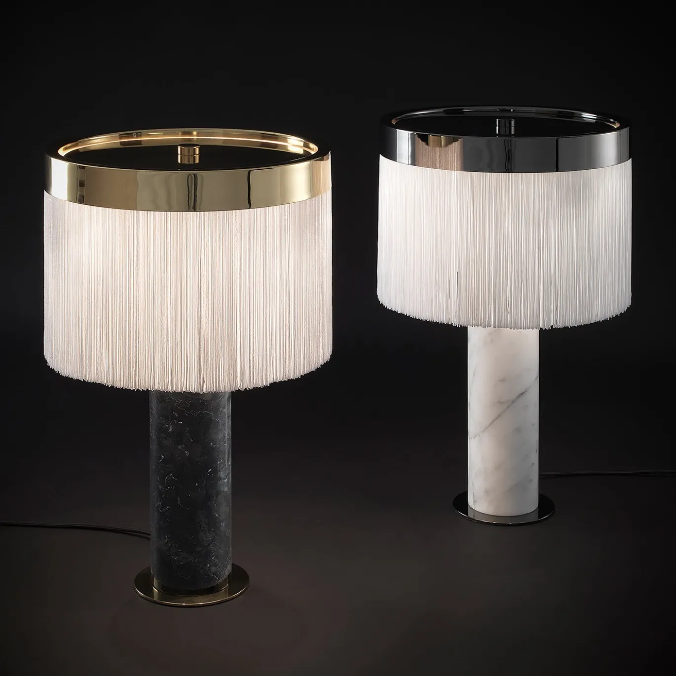 Lampada da tavolo Orsola White di Bozzoli