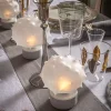 Lampada da Tavolo Piccola a LED in Vetro Trilli Riccio