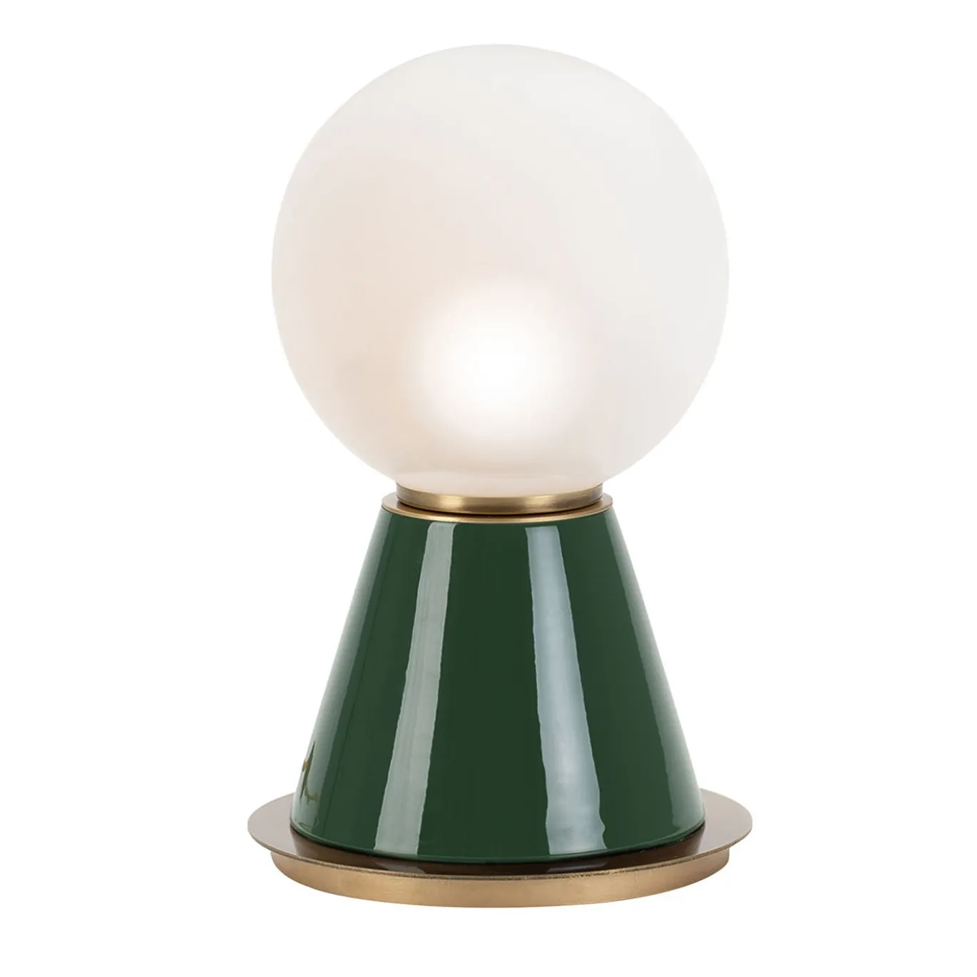 Lampada da tavolo piccola Palm verde pino
