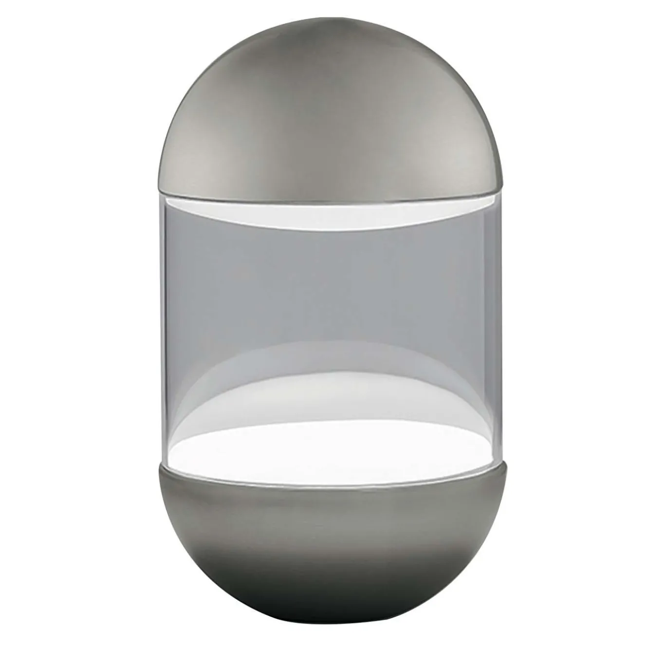 Lampada da tavolo Pillola Nickel di Parisotto + Formenton