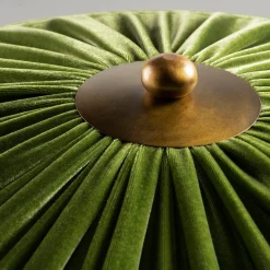 Lampada da tavolo Poggibonsi in Velluto Verde
