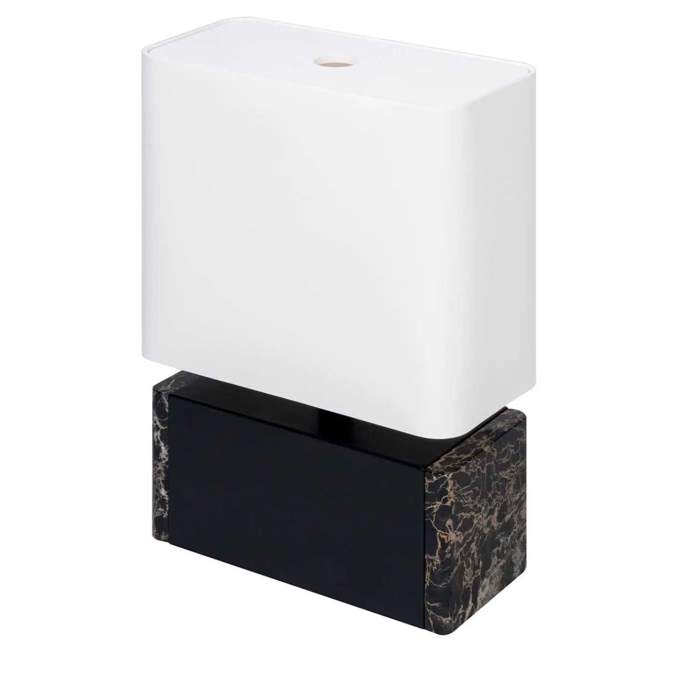 Lampada da tavolo Polo Medium in marmo nero Portoro