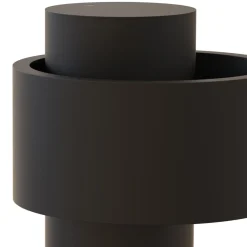 Lampada da tavolo portatile Nastro in metallo nero