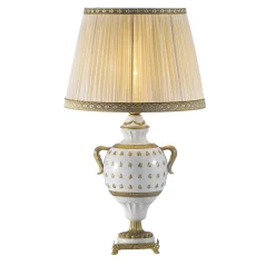 Lampada da tavolo Queen Bee in oro e bianco