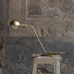 Lampada da tavolo regolabile in ottone BRS01