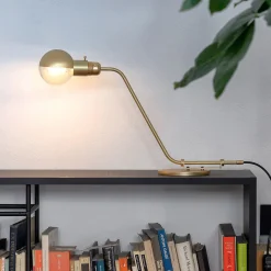 Lampada da tavolo regolabile in ottone BRS01