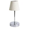 Lampada da tavolo Reve argento e bianco