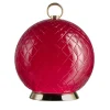Lampada da tavolo ricaricabile in vetro di Murano rosso Gran Balloton