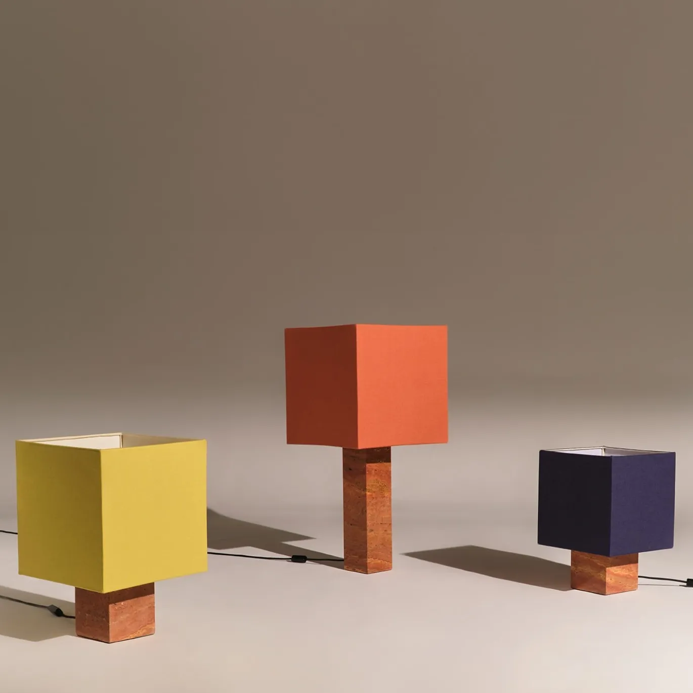 Lampada da tavolo Roma Squared Medium Yellow