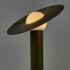 Lampada da tavolo Saturno in resina bronzea spazzolata